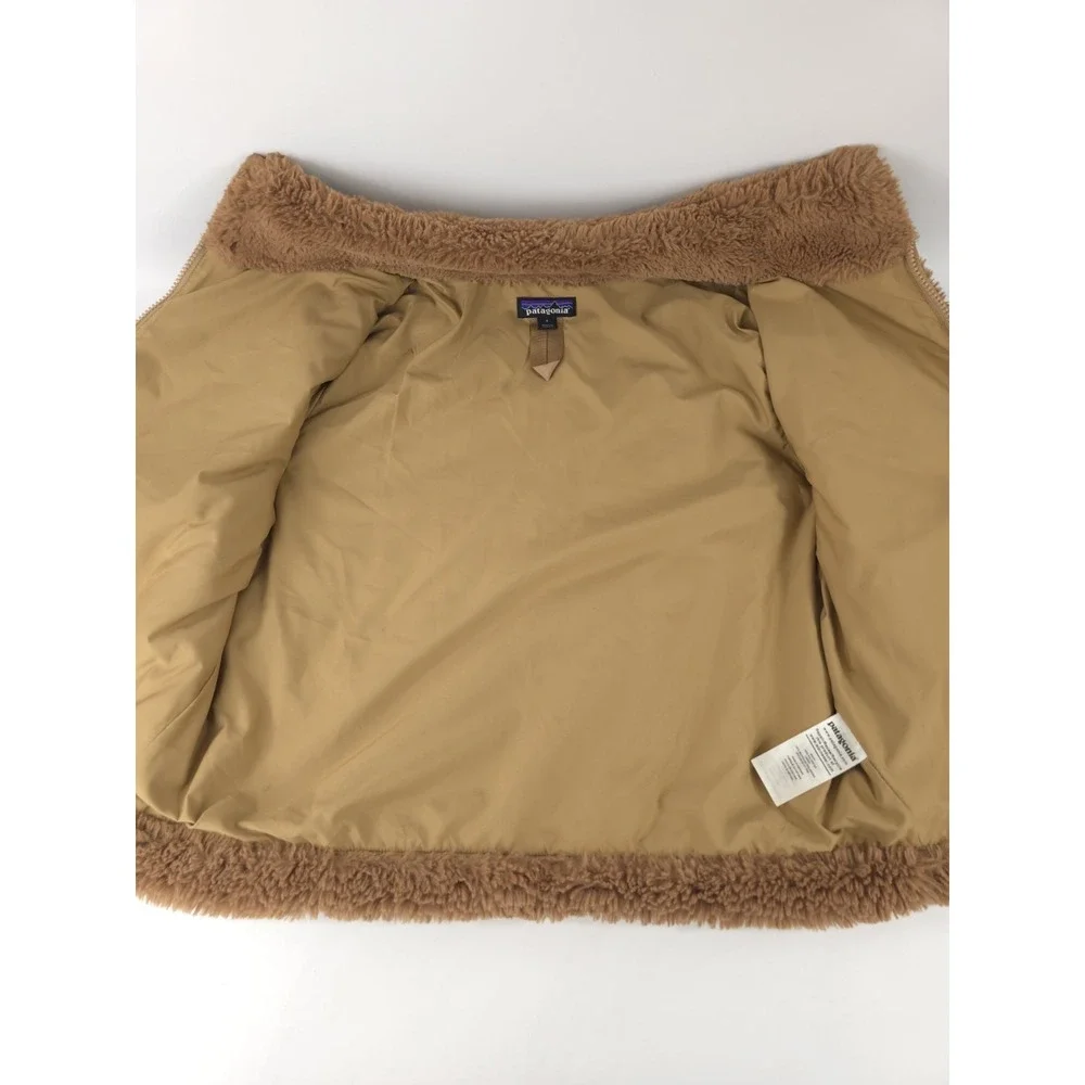 Patagonia Lunar Frost Deep High Pile Sherpa Fleece Hoody Jacket Womens Sz Small